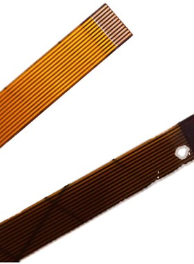 FPC/FFC黄色镀金软排线0.5mm间距12/13G/16/17/18/Pin芯扁平连接