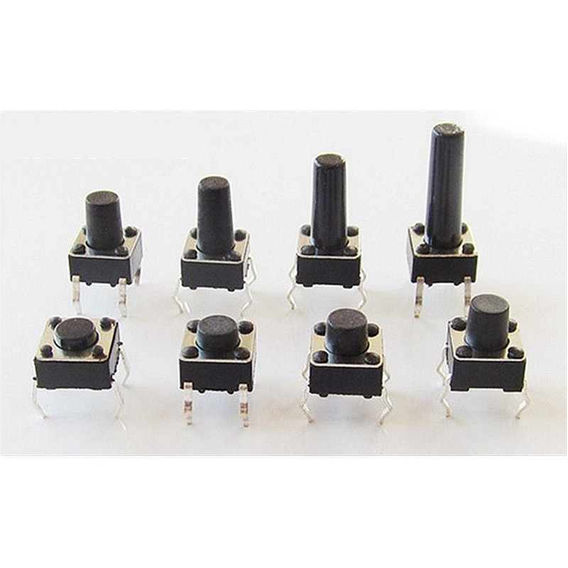 立式开关4脚轻触6x6x4.3/5/6/7/8/10/11/12mm电磁炉按键 微动开关