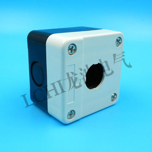 22mm按钮控制盒68 50mm 盒1位明装 1孔按钮盒控制盒急停开关安装