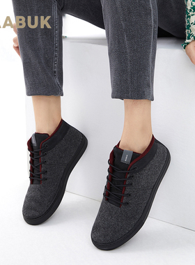 Baabuk Sky Wooler 经典黑高帮纯羊毛休闲春夏新款时尚板鞋情侣款