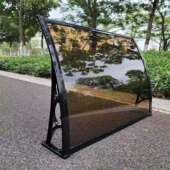 加厚铝合金透明雨棚屋檐家用防雨窗户阳台雨搭户外挡雨耐力板雨棚