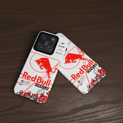 F1红牛维斯塔潘白色头盔苹果17promax手机壳1213XSXR161514菲林壳