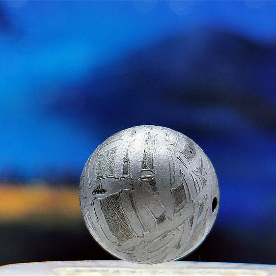 保真天铁圆珠散珠15mm佛珠陨铁手串饰品diy珠子配件镍铁 陨石王妃