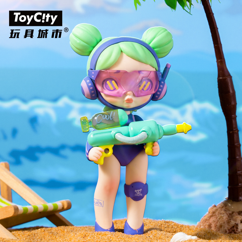 TOYCITY玩具城市laura泳池大作战盲盒女孩新款潮玩公仔手办摆件-封面