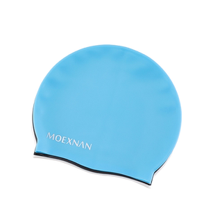 新款游泳帽黑色白色硅胶弹力男女通用成人度假沙滩INS泡温泉
