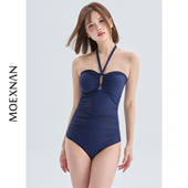 2026新款 泳衣女连体遮肚显瘦性感学生保守小胸聚拢度假泡温泉泳装