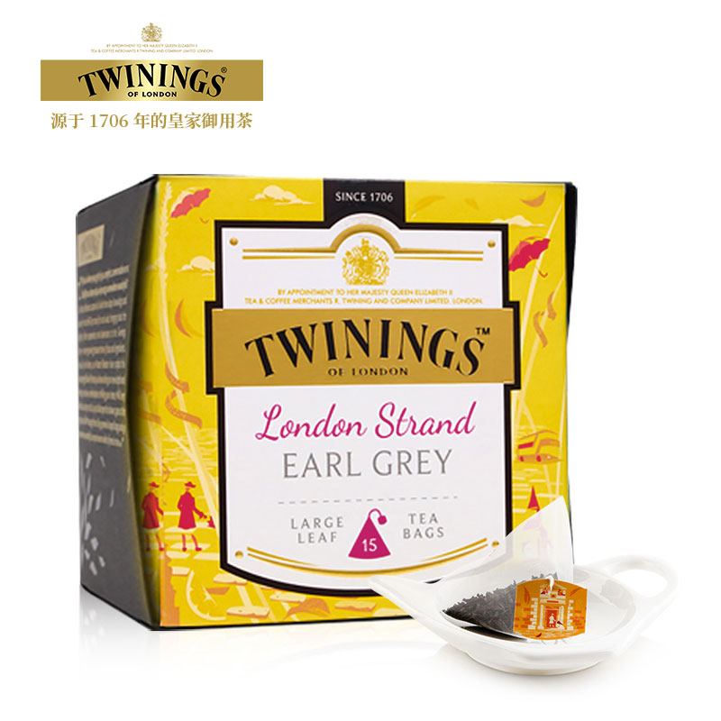 twinings英国伯爵红茶包大叶白金