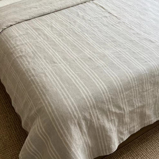 10支汉麻色织条纹加厚床单/盖毯220*240cm