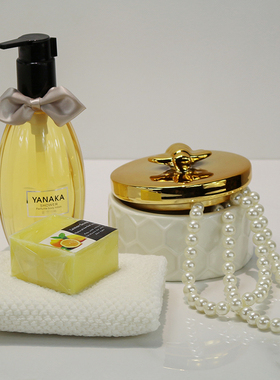 样板间首饰盒摆件网红轻奢小饰品道具珍珠项链卫浴店面浴室柜软装