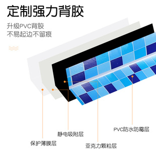 浴室美缝贴纸防霉防水条厨房水槽缝隙防油卫生间马桶墙角挡水条