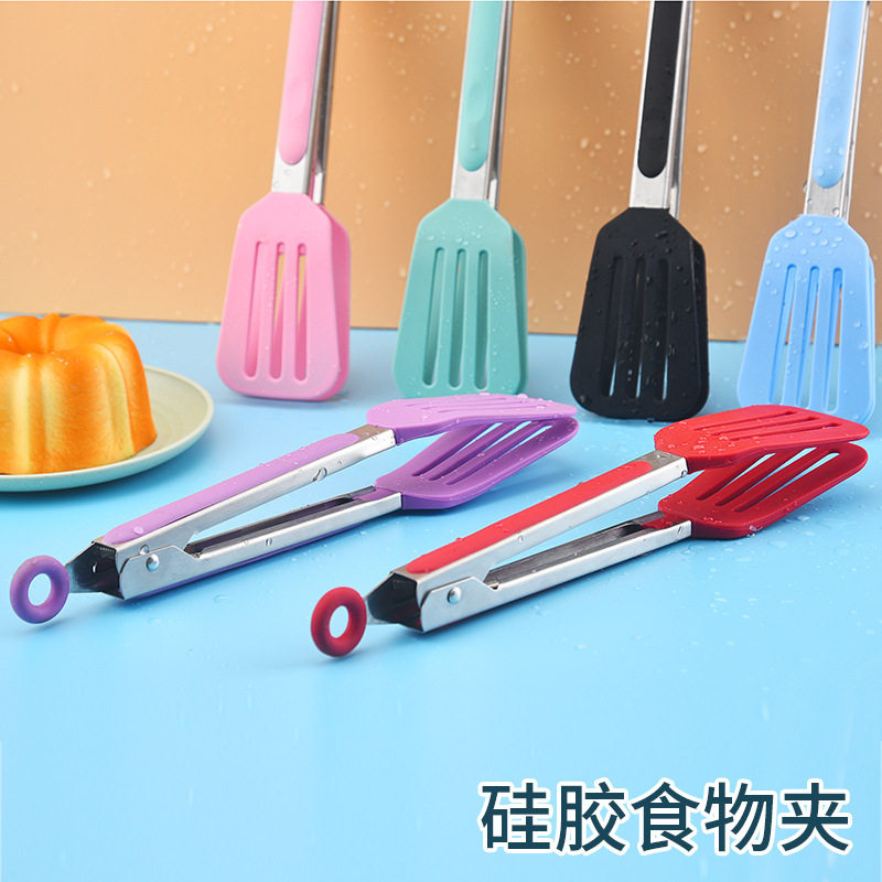 厨房用具硅胶食物夹烧烤
