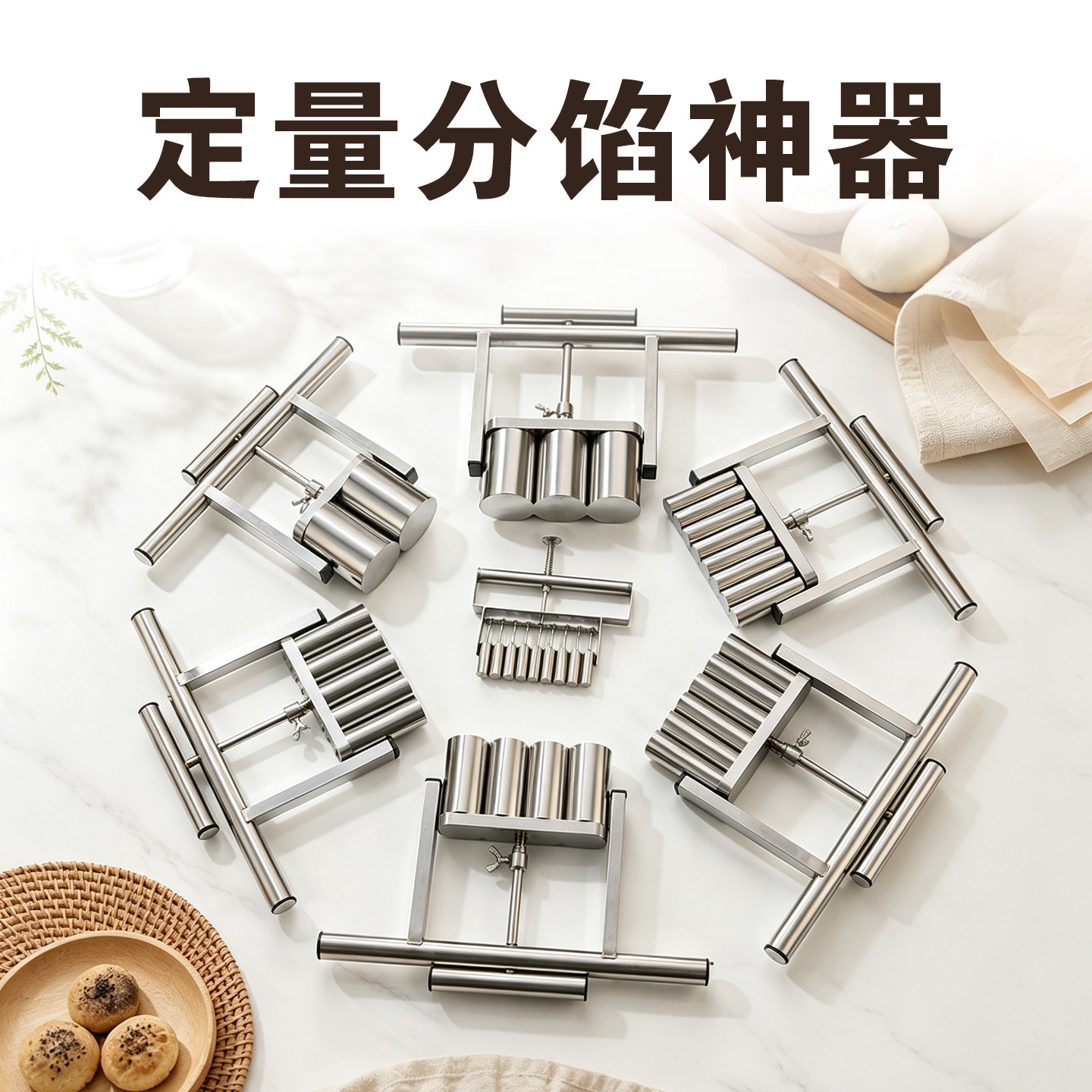 匠心达月饼分馅器馅料多功能定量分割器桃酥绿豆板栗切分面剂子