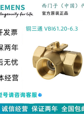 西门子铜三通 VBI61.20-6.3现货正品
