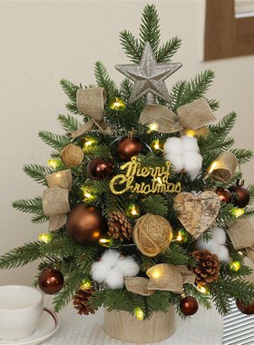 圣诞树摆件小型布置Christmas tree家庭家用装饰场景酒店前台摆设