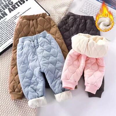 宝宝厚一条过冬棉裤校服神器儿童内穿东北保暖加绒加厚女童男童