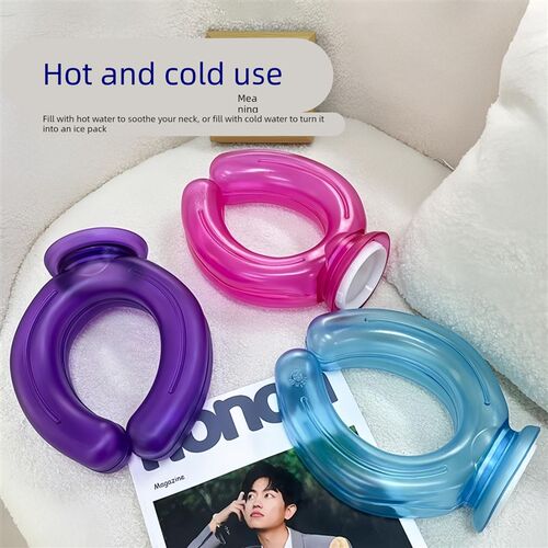 热水袋颈椎热敷脖子神器肩颈理疗加热护颈枕u型暖水袋注水颈部SPA
