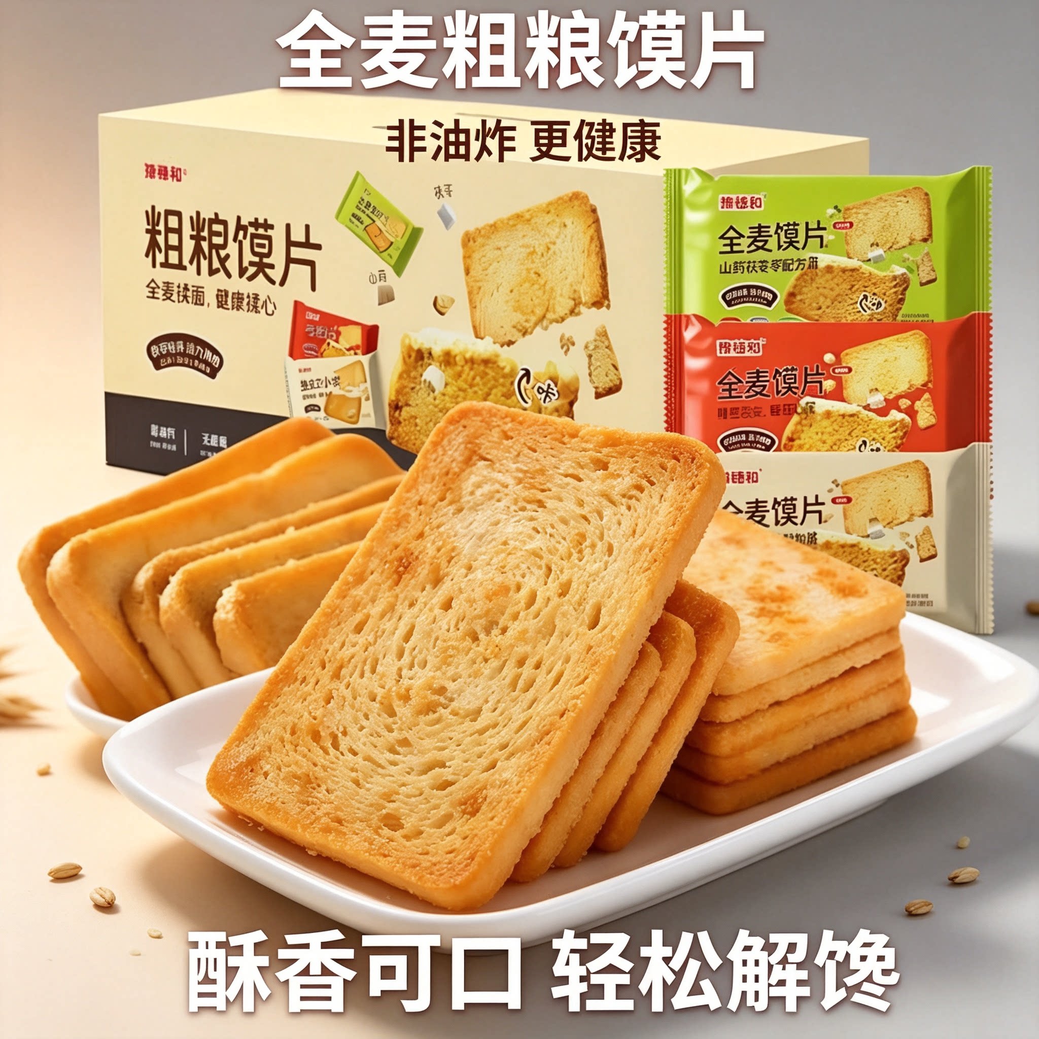 豫穗和全麦烤香馍片饼干香脆图片