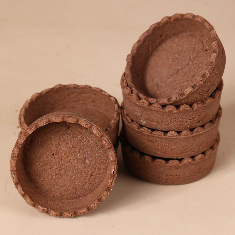 奇洋福可可花边塔壳水果挞壳蛋挞皮坚果塔即食酒店甜品烘焙半成品