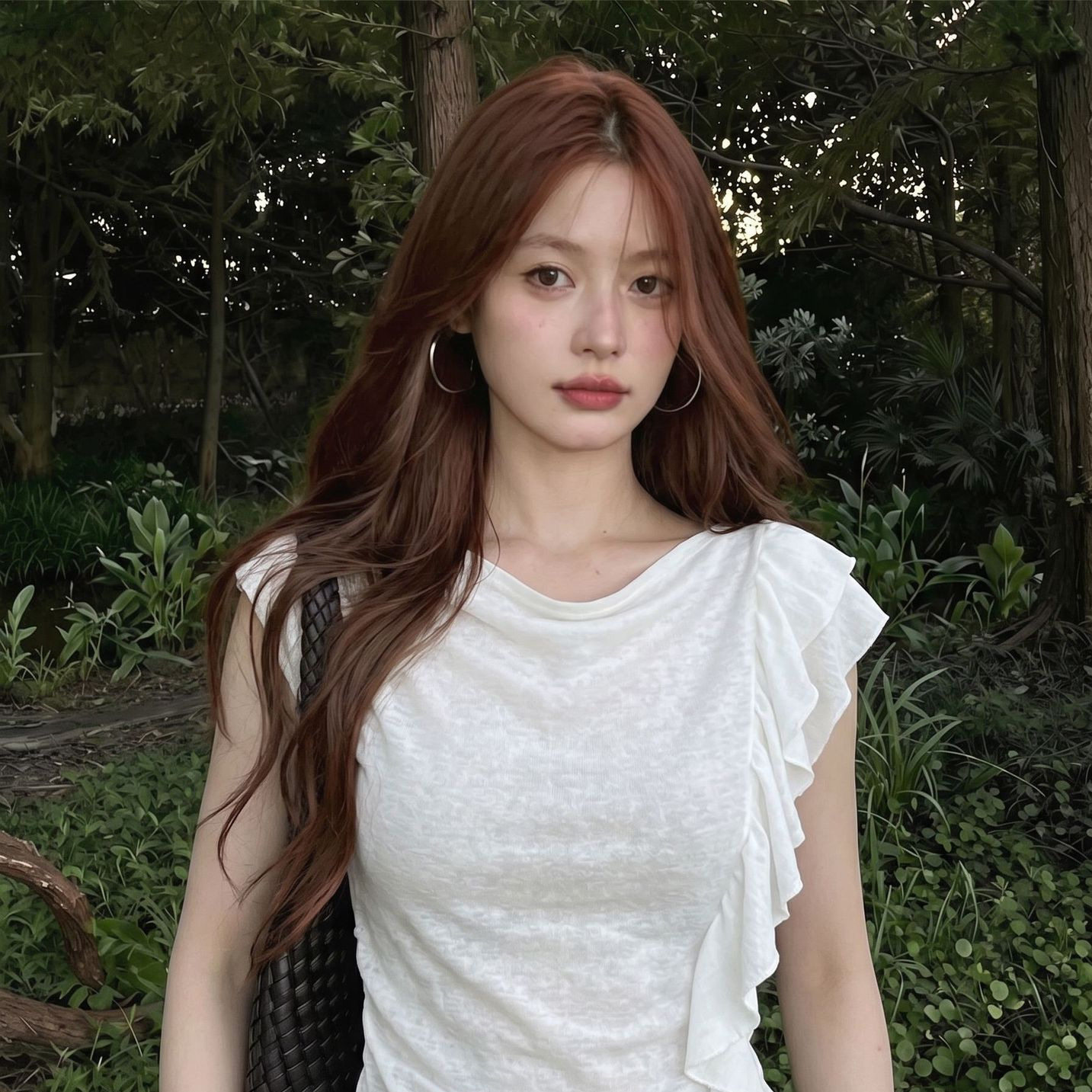 白色荷叶边飘带无袖背心t恤女2026年新款夏季穿搭上衣设计感小众
