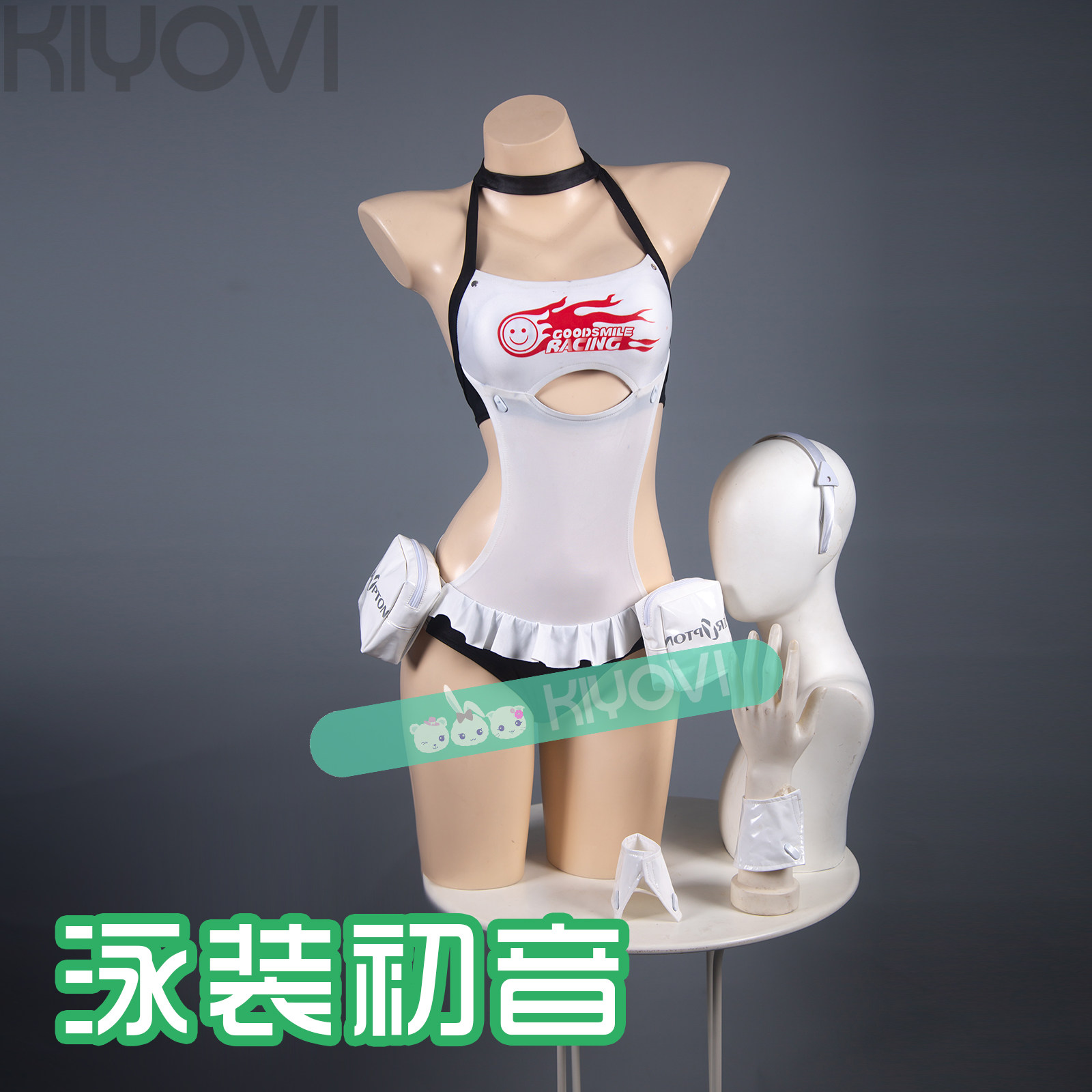 kiyovi同人泳衣赛车初音未来赛车服2022race miku清凉性感cos泳装