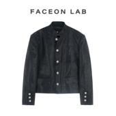 张艺兴同款 FACEONLAB曼德拉黑钻制服闪钻满钻设计师明星同款