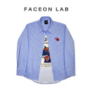 长袖 FACEONLAB狼外婆童话图案条纹明星同款 衬衫 汪苏泷同款