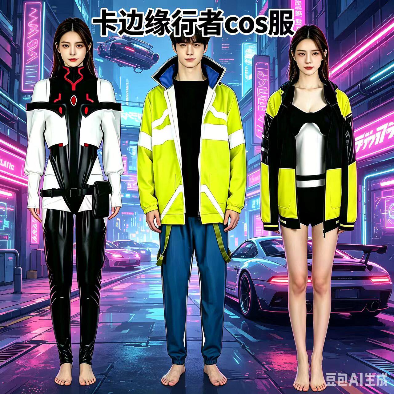 赛博朋克边缘行者cos露西c服大卫丽贝卡2077服装cospaly赛博现货 - 实物图