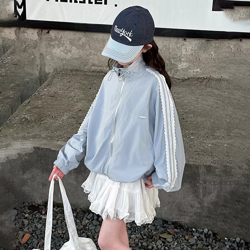 DWDZ夏季防晒衣女童2026新款儿童轻薄外套长袖防晒服女大童潮