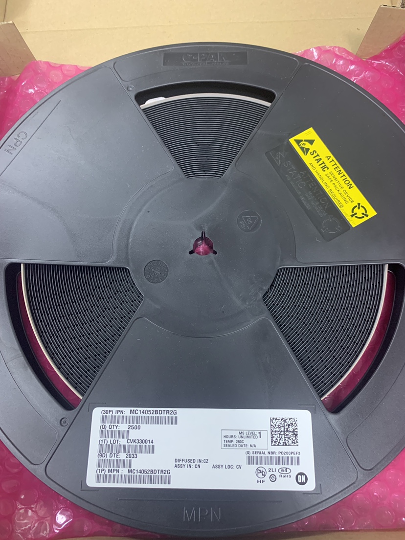 MC14052BDTR2G丝印052B TSSOP-16 模拟开关芯片 全新原装ON可直拍