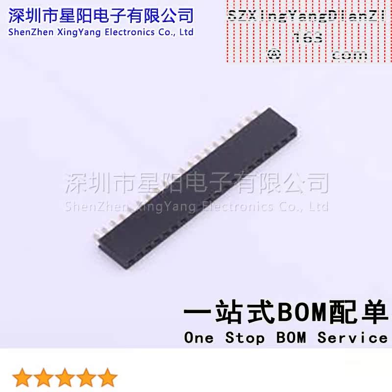 X6511FRS-20-C85D30 2.54mm 1x20P排数 单排 总孔位数20间距2.54m