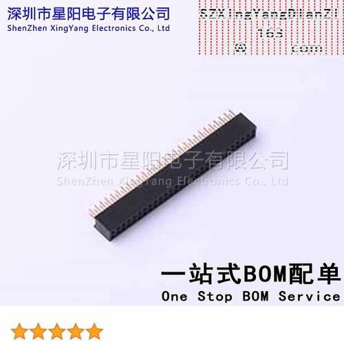 X1321FV-2x28-C43D24 1.27mm 2x28P排数 双排 总孔位数56间距1.27