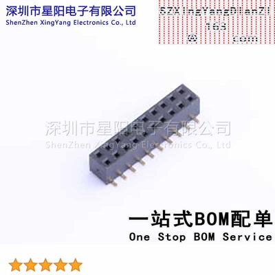 X4621FVS-2x10-C43D65 2mm 2x10P排数 双排 总孔位数20间距2mm插