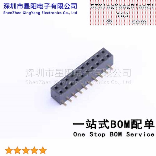 X4621FVS-2x10-C43D65 2mm 2x10P排数 双排 总孔位数20间距2mm插