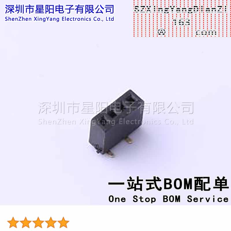 X1311FVS-04-C43D35R2 (5Pcs)1.27mm 1x4P排数 单排 总孔位数4间