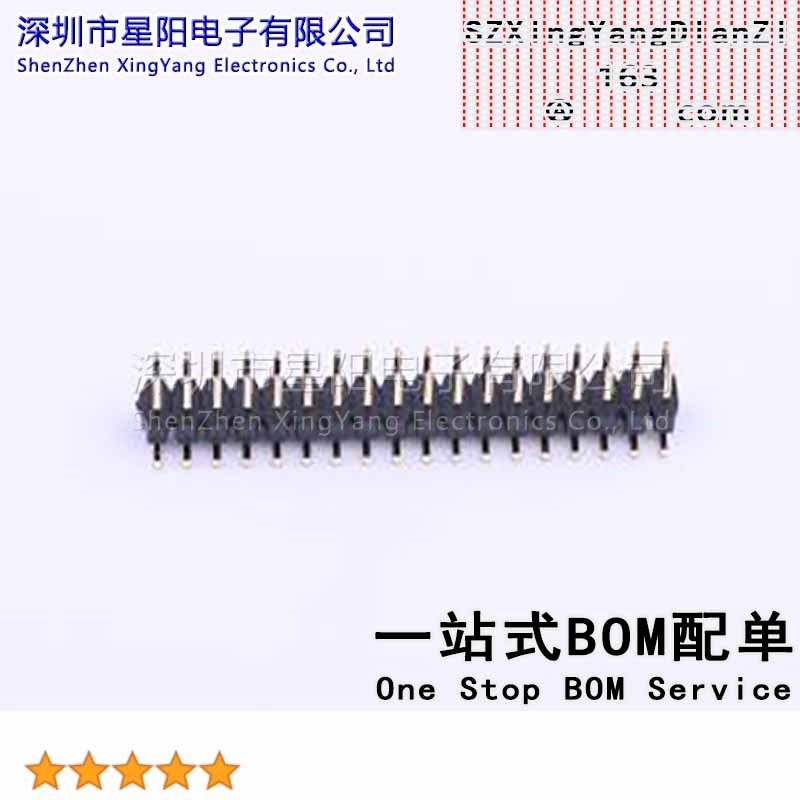 X4621WVS-2x18I-C40D64 2mm 2x18P立贴 方针L 8.95 PA6T镀金足1U