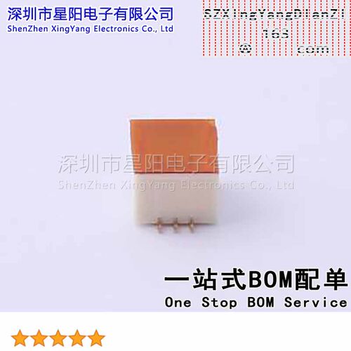 X1011WVS-2x03-9TV01 1mm 2x3P立贴9T料 间距1mm插针结构2x3P排数