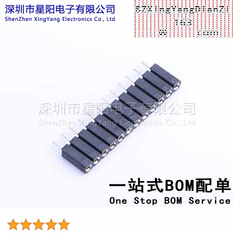 X5511FV-12-C70D30-1000 2.54mm 1x12P排数 单排 总孔位数12间距2