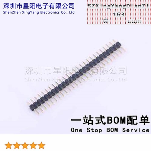 X4611WV-26I-C28D40 2mm 1x26P直插 方针 排数 单排 总PIN位数26