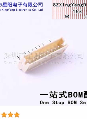 X1502WR-10K-N0SN (5Pcs)ZH 1.5mm 1x10P弯插 参考系列ZH间距1.5m