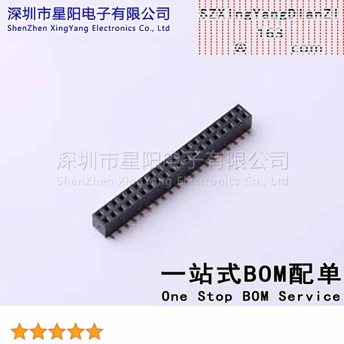 X4621FVS-2x20-C43D65 2mm 2x20P排数 双排 总孔位数40间距2mm插