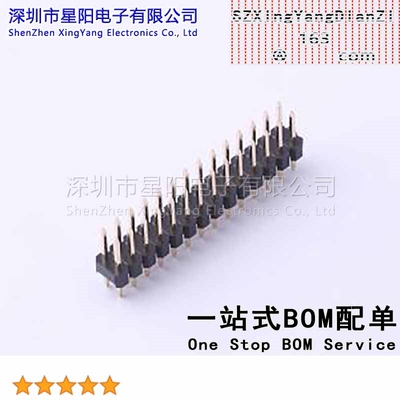 X6521WV-2x14H-C60D30 2.54mm 2x14P直插 方针 高镀金 抗氧化 排
