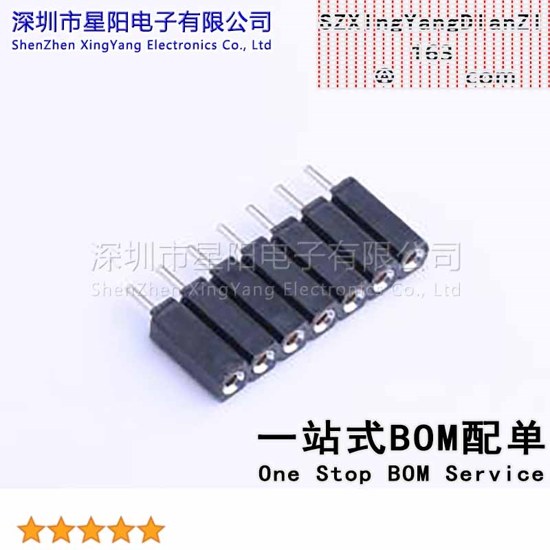 X5511FV-07-C70D30-1000 2.54mm 1x7P排数 单排 总孔位数7间距2.5