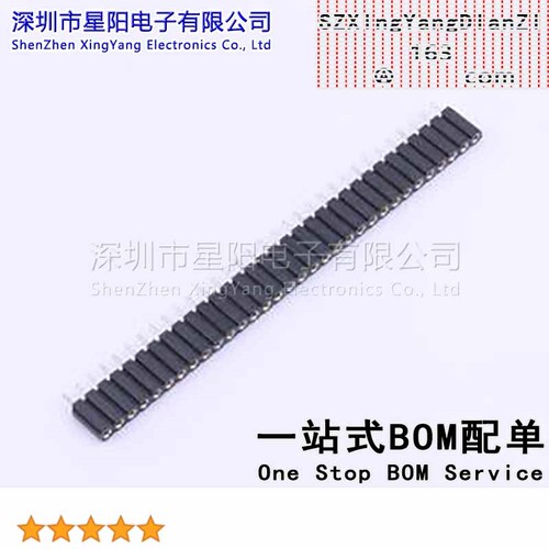 X5511FV-32-C70D30-1000 2.54mm 1x32P排数 单排 总孔位数32间距2