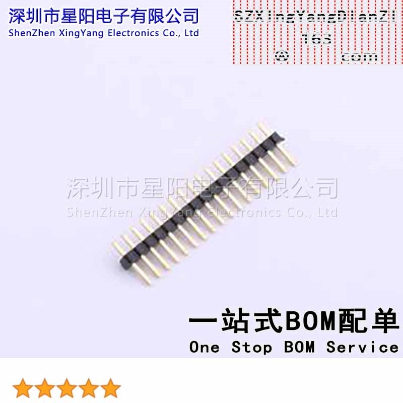 X1311WV-17J-C18D27 1.27mm 1x17P直插 方针 排数 单排 总PIN位数