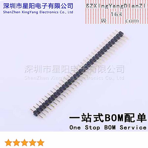 X4611WV-32I-C28D40 2mm 1x32P直插 方针 排数 单排 总PIN位数32