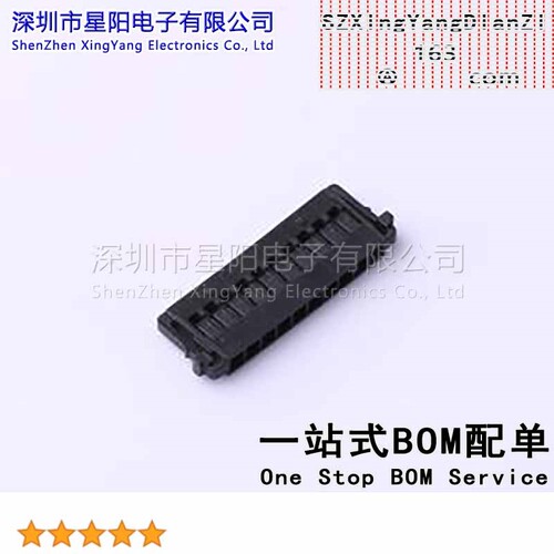 X1503H-10-N0 (5Pcs)1.5mm 1x10P间距1.5mm插孔结构1x10P每排针位