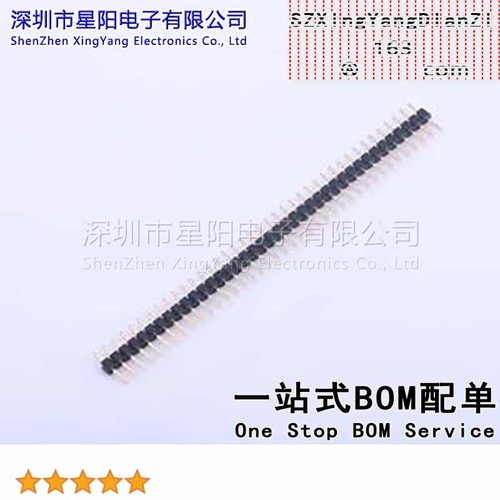 X4611WV-39I-C28D40 2mm 1x39P直插 方针 排数 单排 总PIN位数39