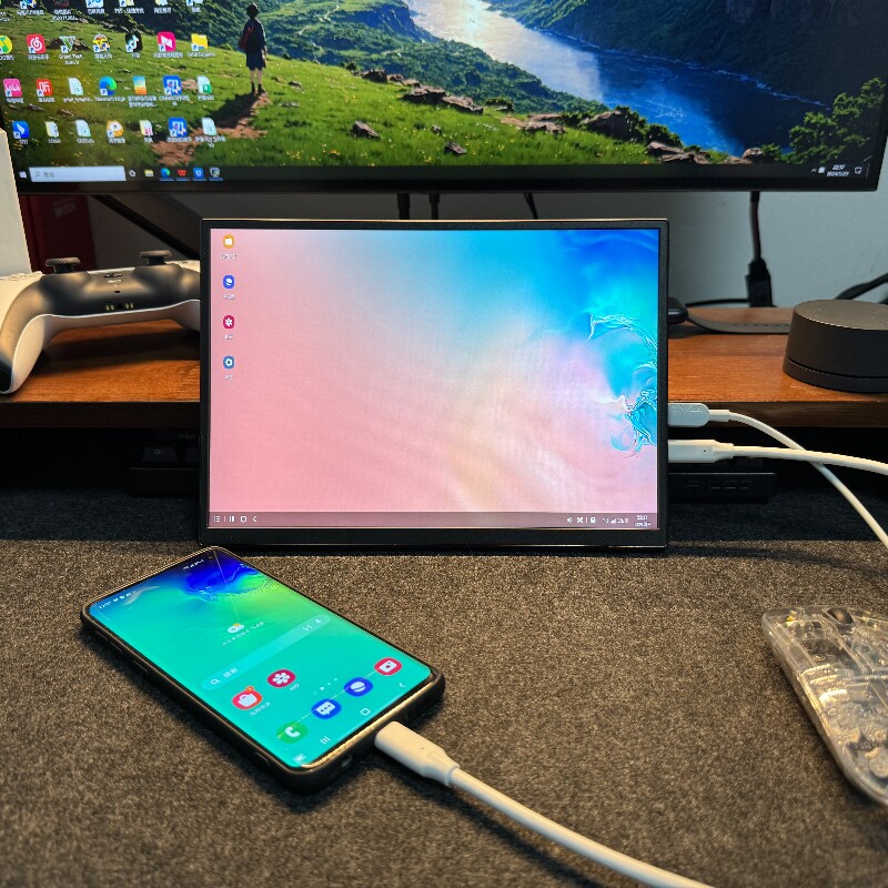 MICROSOFT SURFACE 시리즈 확장 디스플레이 섀시 보조 화면 AIDA64에 적합한 10.5인치 휴대용 모니터