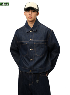 IREX【金线原牛夹克衬衫】丹宁复古箱型口袋工装牛仔宽松廓形外套