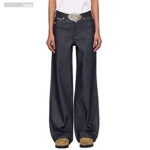 【重磅酵洗不掉色】手缝针646版型微喇原牛牛仔裤男女a字直筒长裤